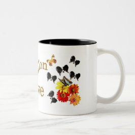 Papillon Lovers Gifts Zweifarbige Tasse