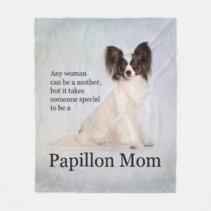 Papillon Mama Fleece Blanket