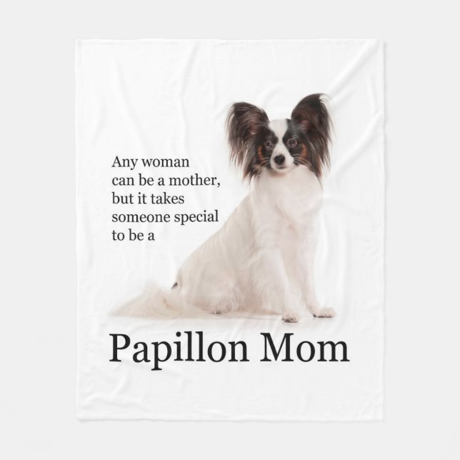 Papillon Mama-Fleece-Decke Fleecedecke (Vorderseite)