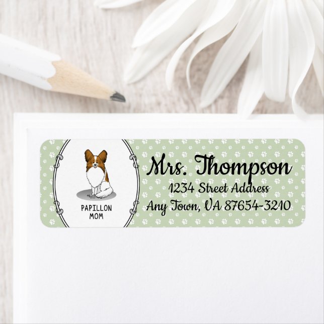 Papillon Mama Pap Mama (weiß & Einweg) Niedliche H (Insitu)