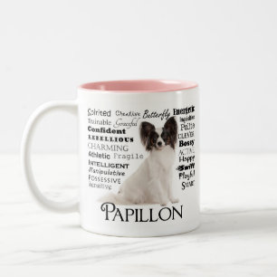 Papillon Merkmal-Tasse Zweifarbige Tasse
