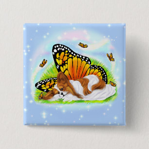 Papillon Mystical Monarch Button
