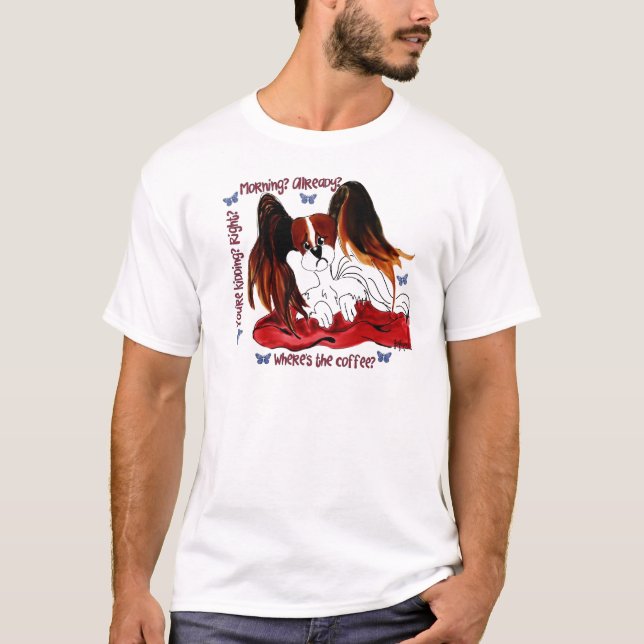 Papillon NachtShirt T-Shirt (Vorderseite)