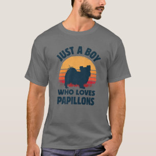 Papillon Nur Ein Junge Der Continental Toy Span Li T-Shirt
