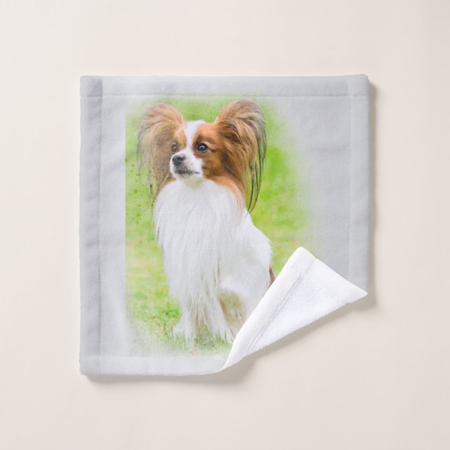 Papillon, Papillon, Papillon-Hunde, Papillon-Hund, Waschlappen (Waschlappen)