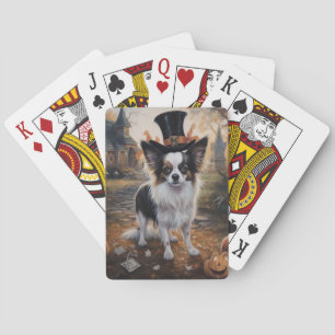 Papillon Pumpkins Halloween Beängstigend Spielkarten