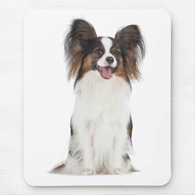 Papillon Puppy Mama Dog Lover Welpen Fur Mama Mousepad (Vorne)