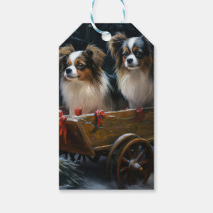 Papillon Schneeschlitten Weihnachtsdekoration Geschenkanhänger
