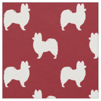 Papillon Silhouette-Muster-Rot