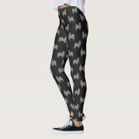 Papillon Silhouette-Muster-Schwarzes und Grau