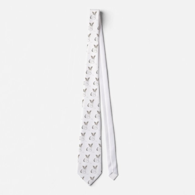 Papillon Sketch Necktie Krawatte (Vorderseite)
