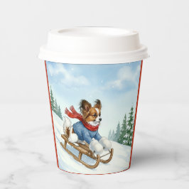 Papillon Sledding, Paper Cups Pappbecher