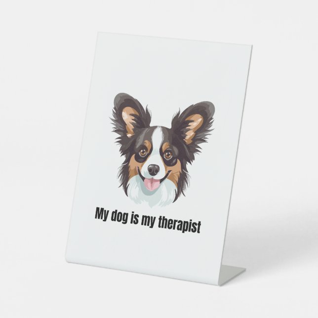 Papillon Sockelschild (Vorderseite)