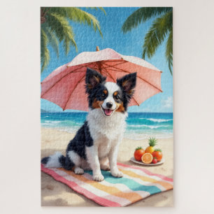 Papillon Strand Entspannungsszene Puzzle