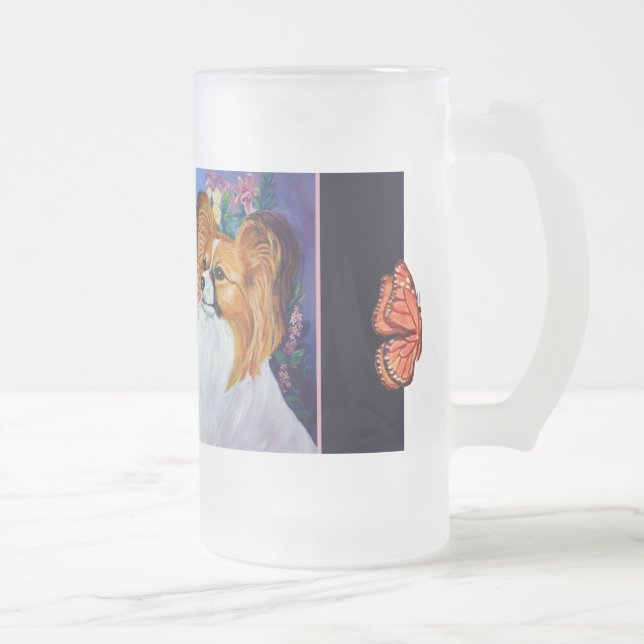 Papillon-Tasse Mattglas Bierglas (Rechts)