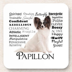 Papillon Traits Untersetzer Set
