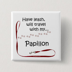Papillon Travel Leash - Button