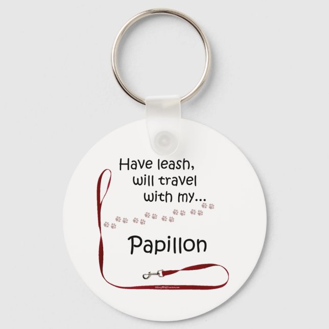 Papillon Travel Leash - Schlüsselanhänger (Vorderseite)