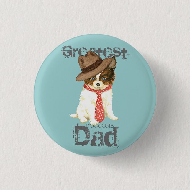Papillon Vater Button (Vorderseite)