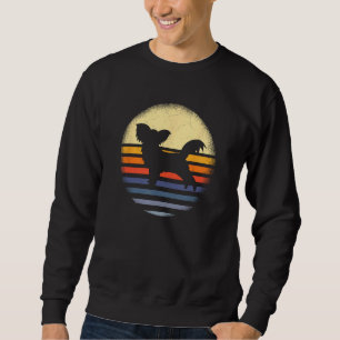 Papillon Vintage Lustiger Papillon Besitzer Hunde Sweatshirt