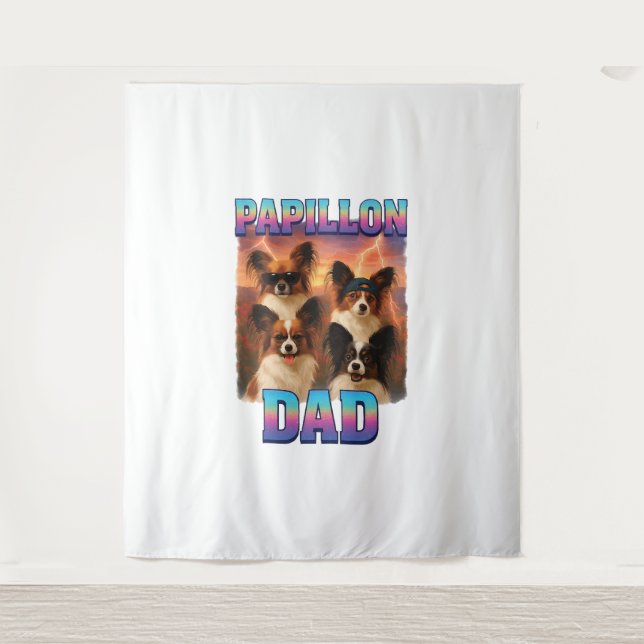 Papillon Wandteppich (Vorderseite)