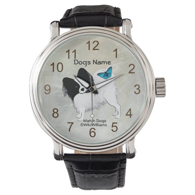 Papillon "Watch Dog" Armbanduhr (Vorderseite)