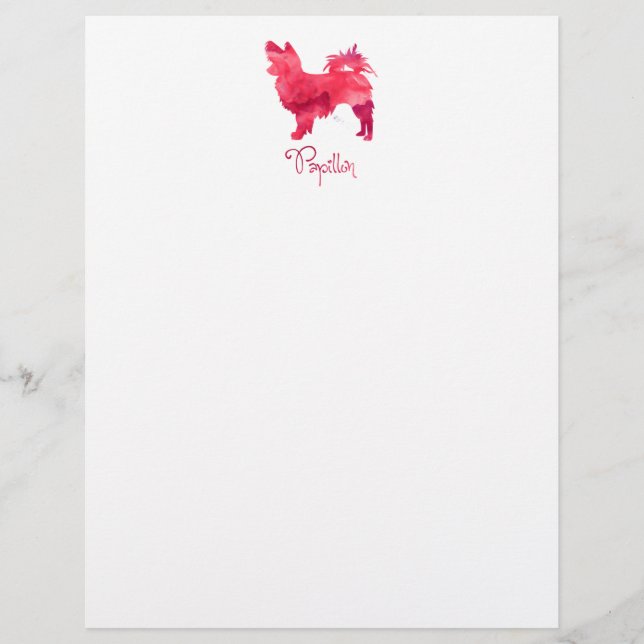 Papillon Watercolor Design (Vorderseite)