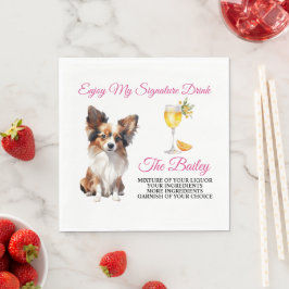 Papillon Wedding Signature Drink Serviette