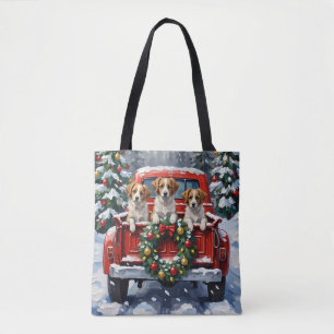 Papillon Weihnachtsroter LKW Urlaub