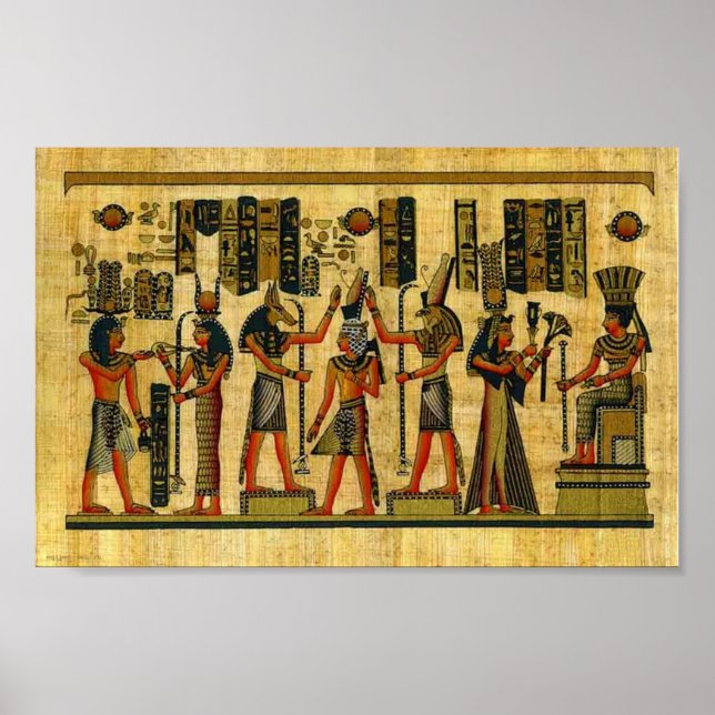 Papirus Ägyprus art Poster (Vorne)