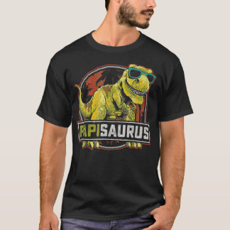 Papisaurus T Rex Dinosaur Papi Saurus Familienmatt T-Shirt