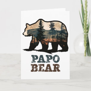 Papo Bär Vintage Retro Lustig Karte
