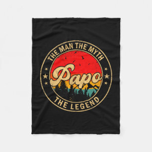 Papo der Mann der Mythos die Legende Vintage Retro Fleecedecke