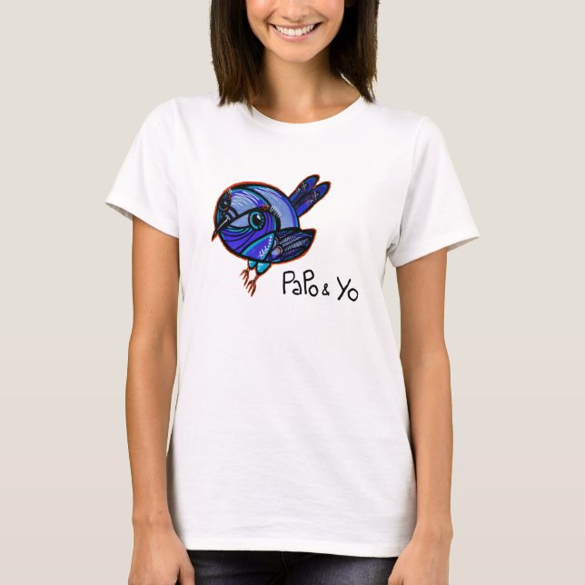 Papo und Yo Graffiti-Vogel-T - Shirt (Vorderseite)