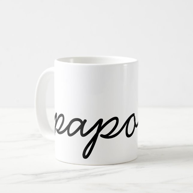 Papop-Kaffee-Tasse Kaffeetasse (Vorderseite Links)