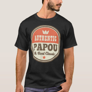 Papou Grandpa Tshirt Vathers Day T-Shirt Geschenk