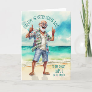 Papou Griechen Großeltern Tag Coolst Feiertagskarte