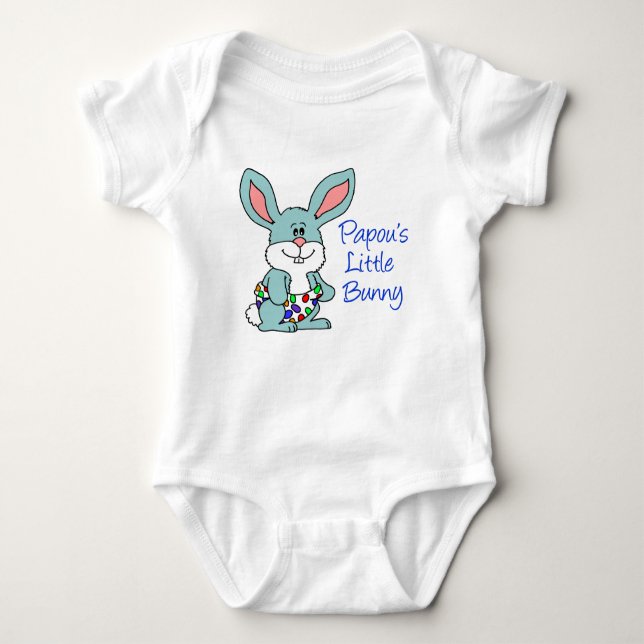 Papou Little Bunny Baby Strampler (Vorderseite)