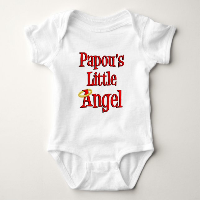 Papous kleiner Engel Baby Strampler (Vorderseite)