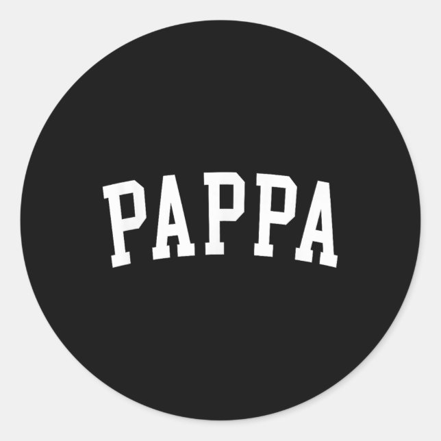 Pappa _2 runder aufkleber (Vorderseite)