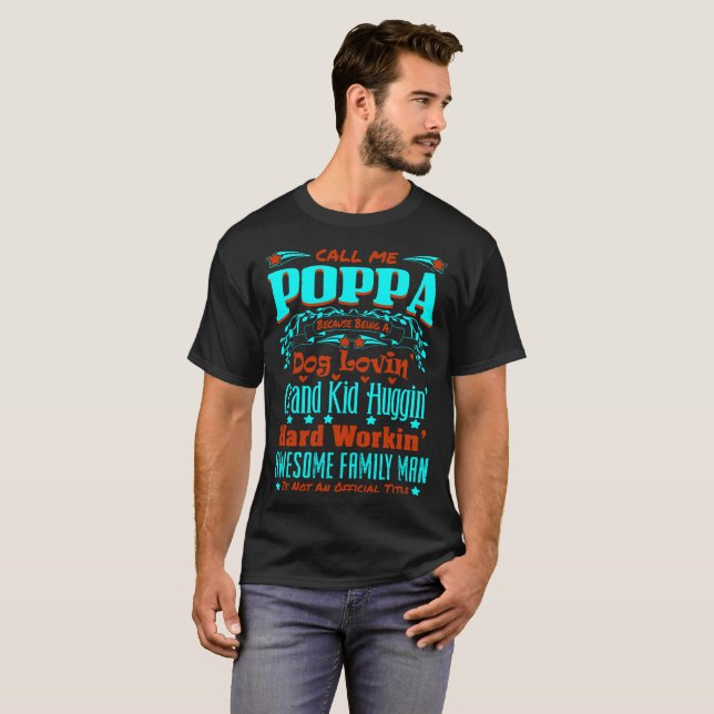 Pappa-fantastisches Familien-Mann-nicht T-Shirt (Vorne ganz)