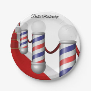 Pappbecher Friseurstange Pappteller