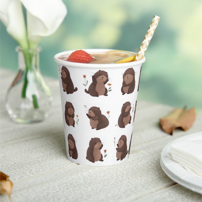 Pappbecher "Otto der braune Maulwurf" (In Situ)