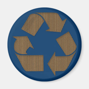 Pappe recyceln Symbol-Magneten Magnet