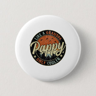 Pappel wie ein Opa nur Cooler Vintager Retrofett Button