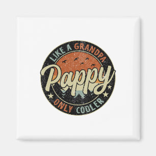 Pappel wie ein Opa nur Cooler Vintager Retrofett Magnet