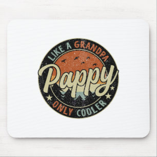 Pappel wie ein Opa nur Cooler Vintager Retrofett Mousepad