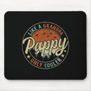 Pappel wie ein Opa nur Cooler Vintager Retrofett Mousepad