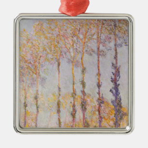 Pappeln Claude Monets auf den Banken des Epte Silbernes Ornament