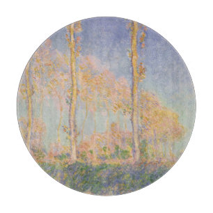 Pappeln, impressionistische Landschaft, Claude Mon Schneidebrett
